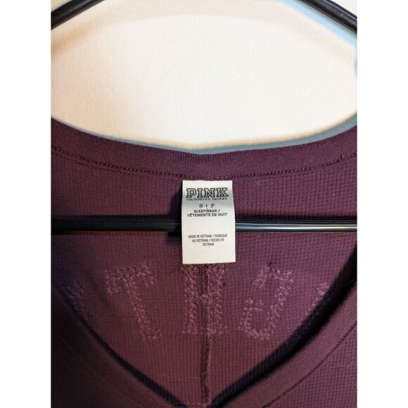 Victorias Secret Pink One Piece Naughty Is The New Nice Maroon Sequins, Size S - Picture 8 of 10